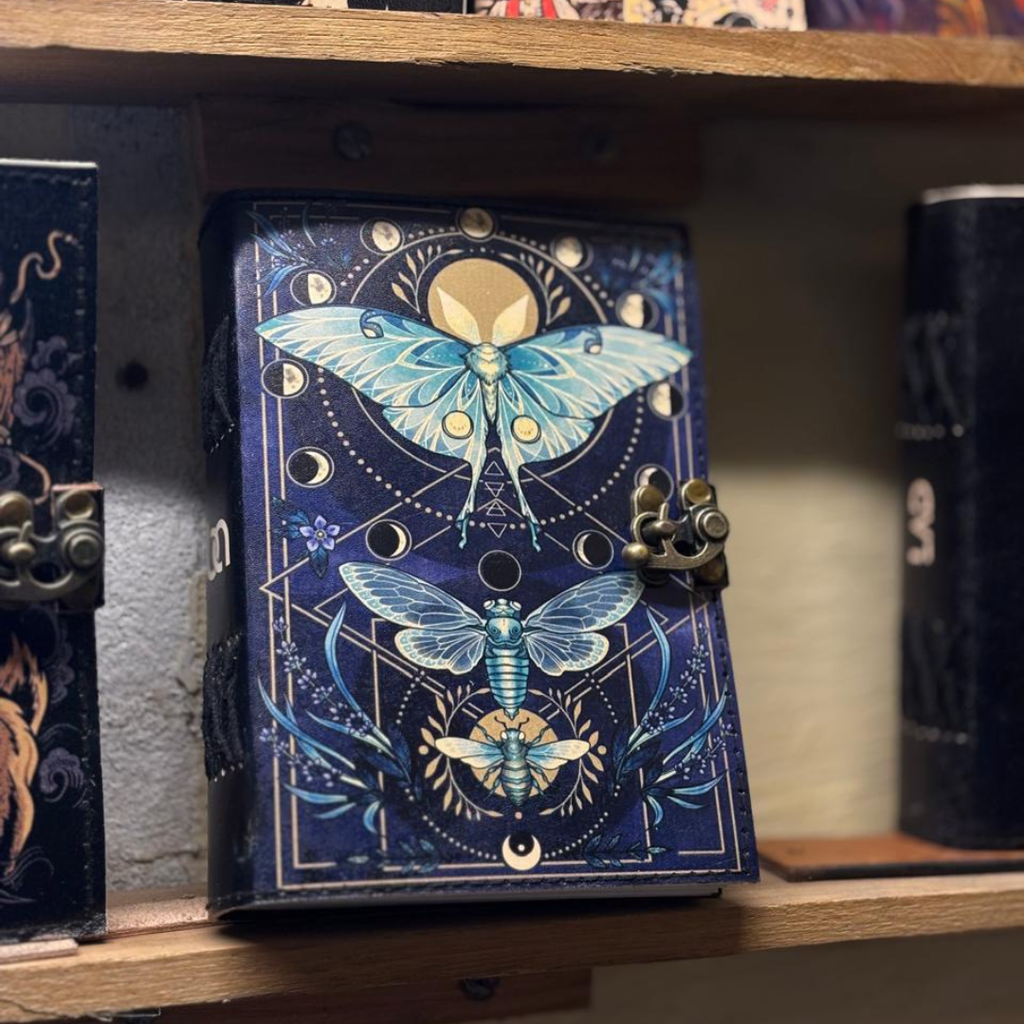 Celestial Moth Leather Journal image 1