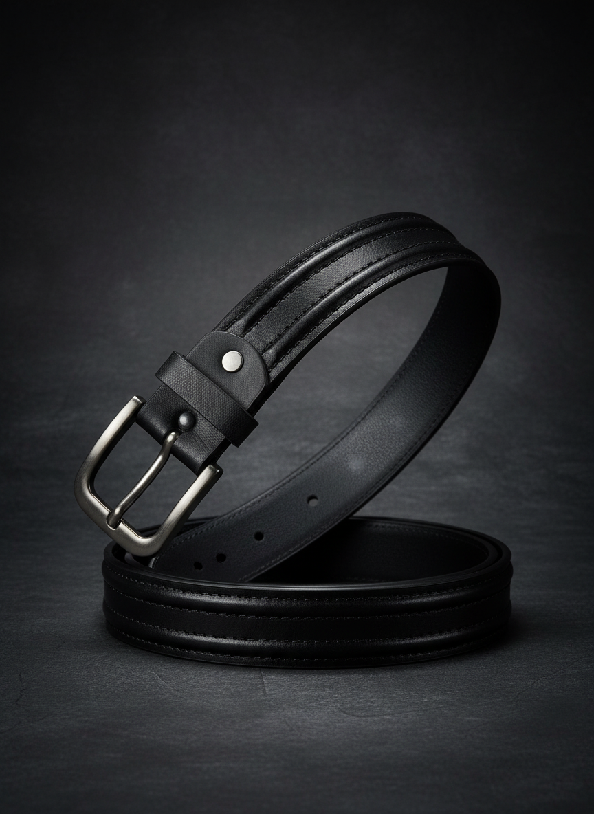 Midnight Edge Leather Belt image 2