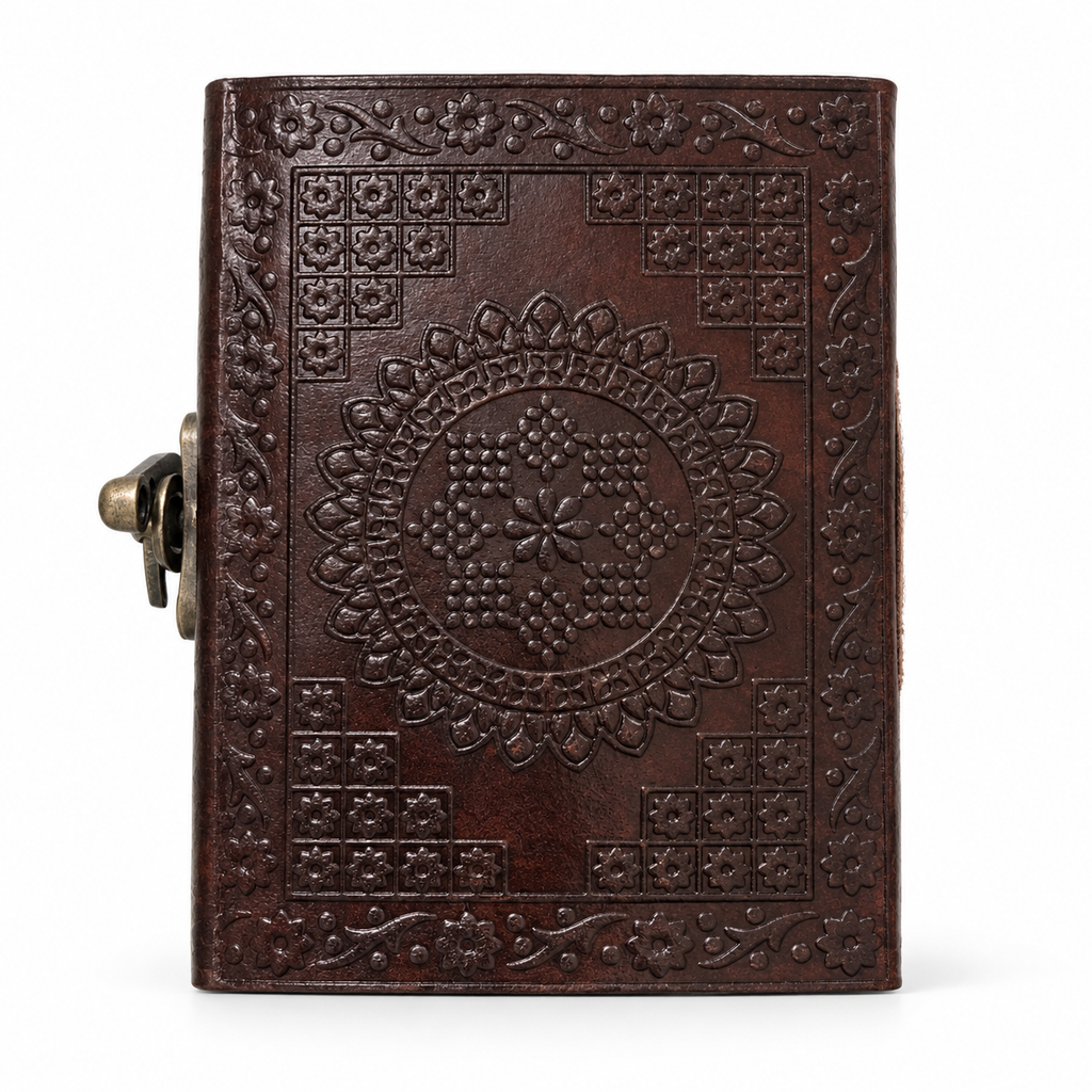 Royal Elephant Embossed Leather Journal