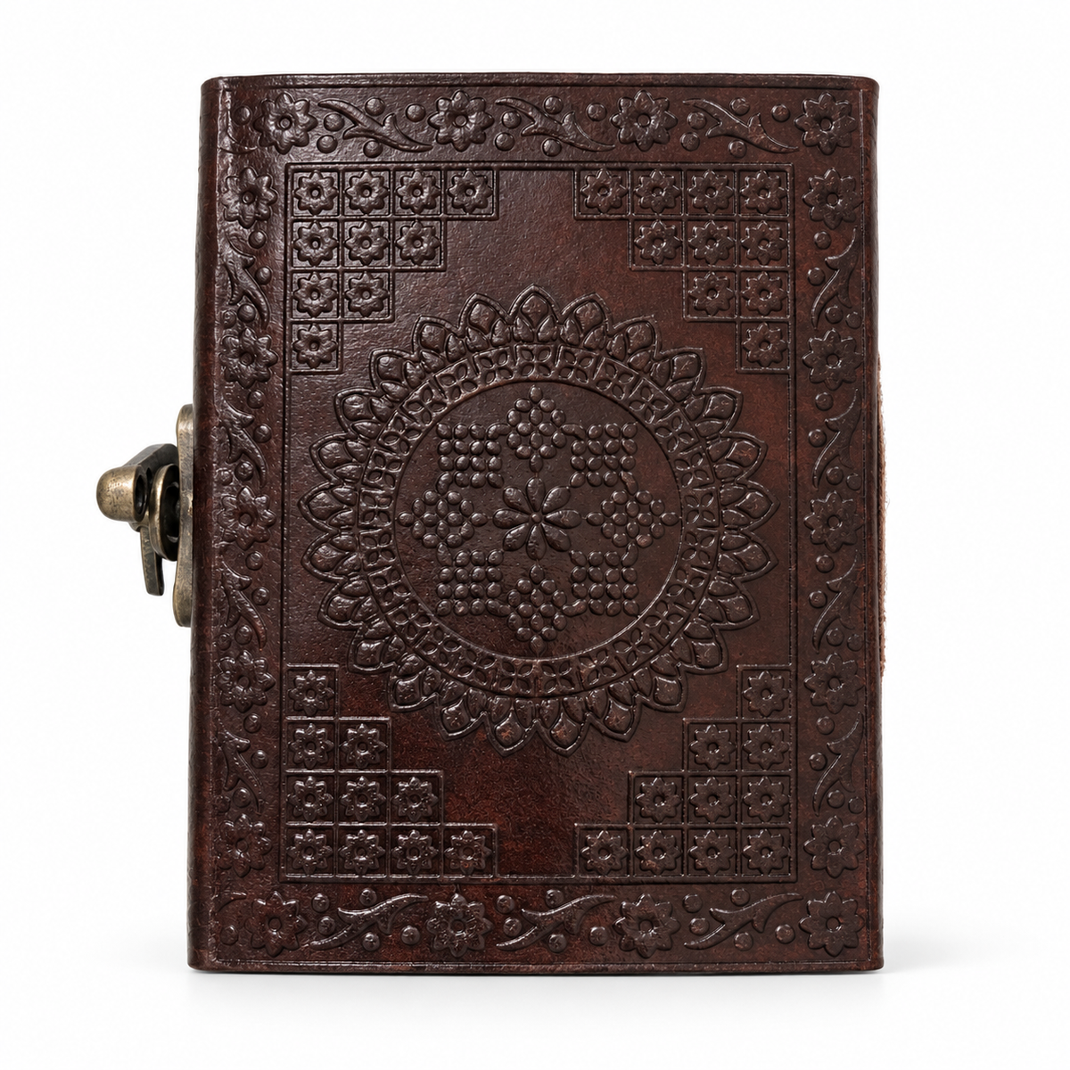 Royal Elephant Embossed Leather Journal