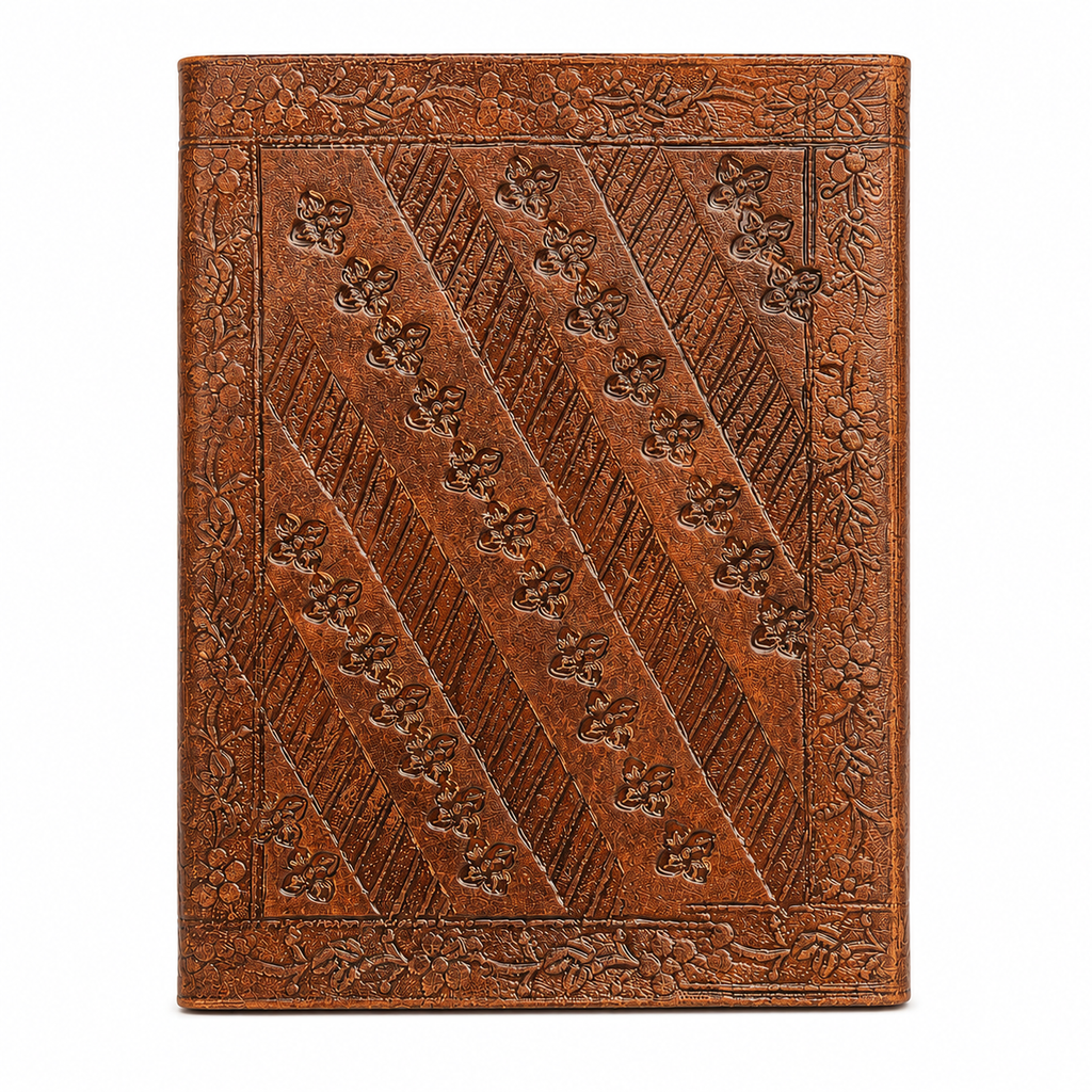 Peacock Embossed Leather Journal