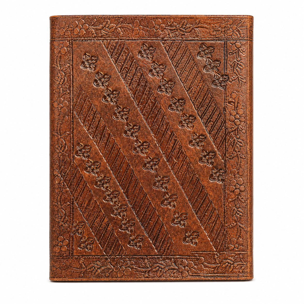 Peacock Embossed Leather Journal