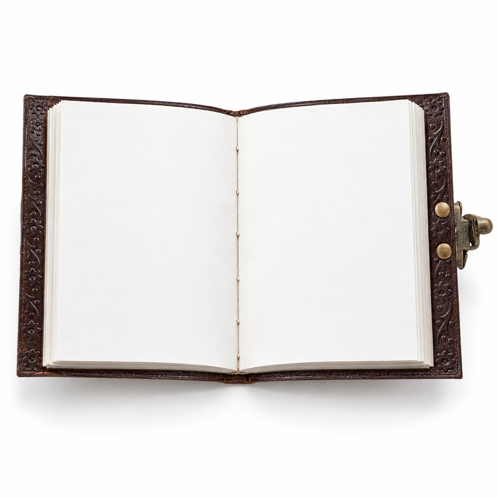 Royal Elephant Embossed Leather Journal