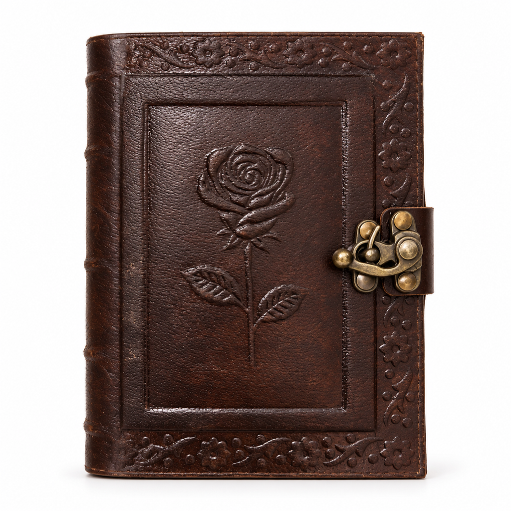 Eternal Rose Embossed Leather Journal