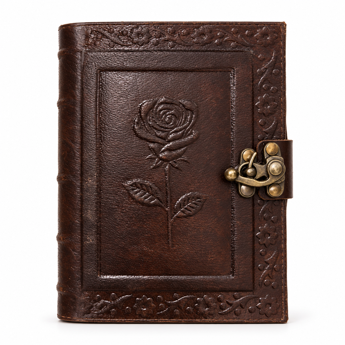 Eternal Rose Embossed Leather Journal