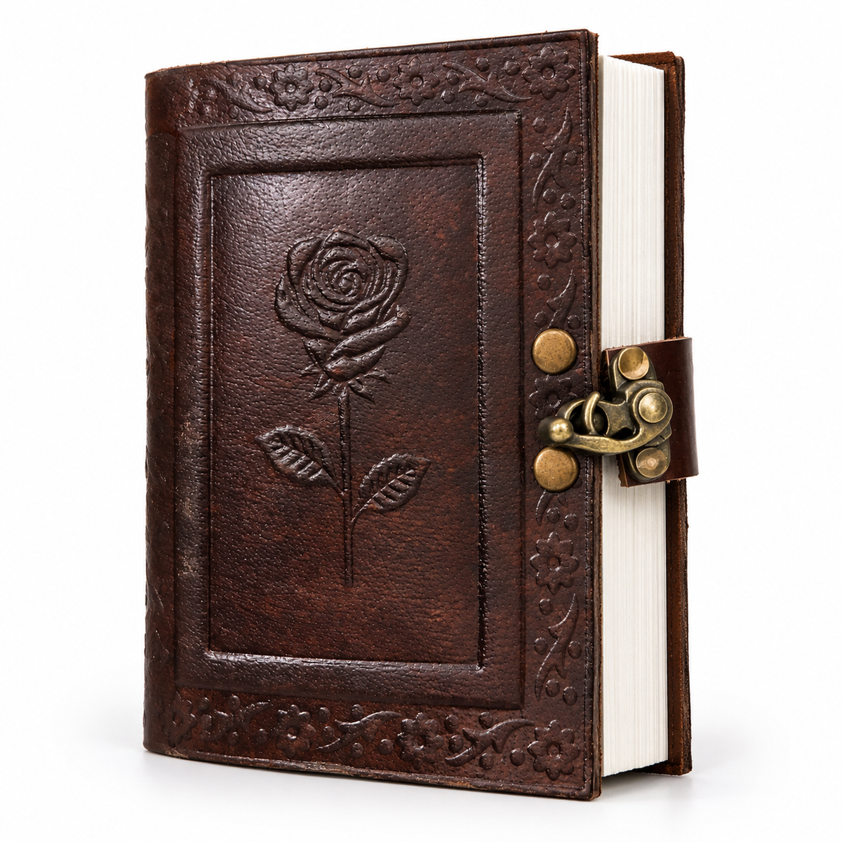 Eternal Rose Embossed Leather Journal