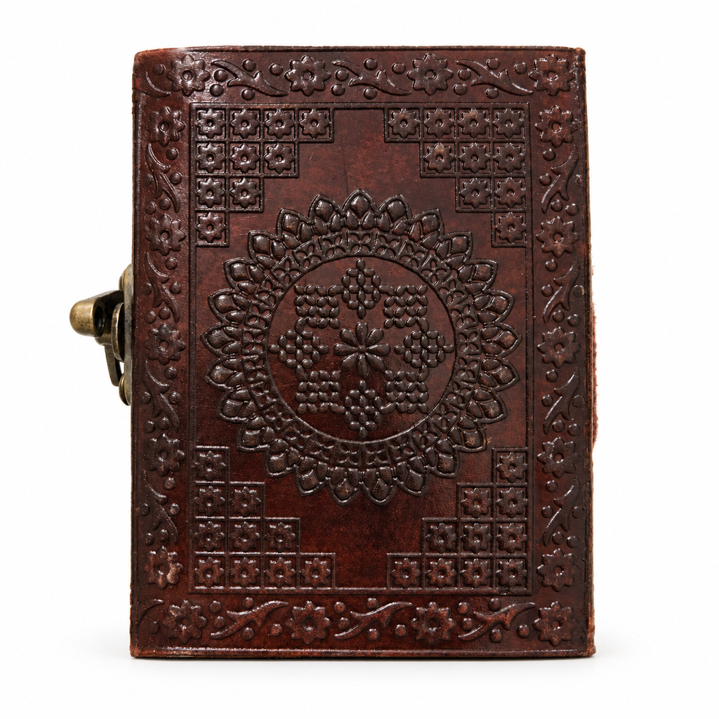 Hearts Embossed Leather Journal