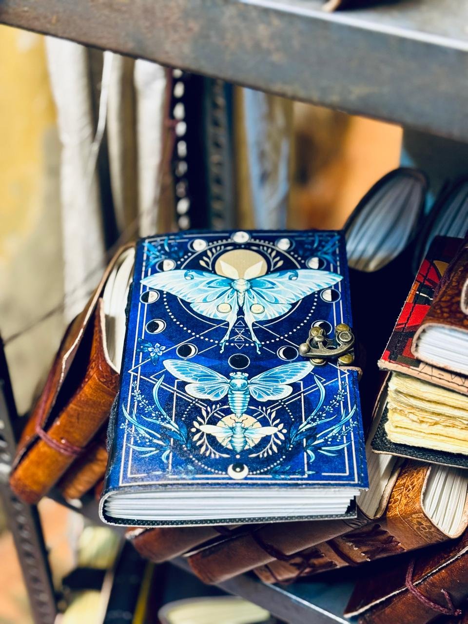 Celestial Moth Leather Journal image 4