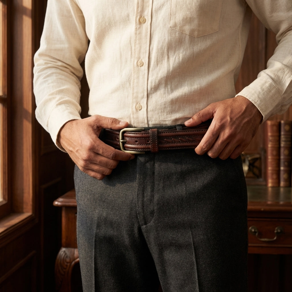 Frontier Braid Leather Belt