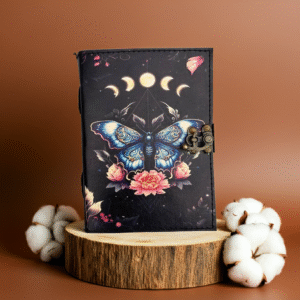 Midnight Butterfly Leather Journal