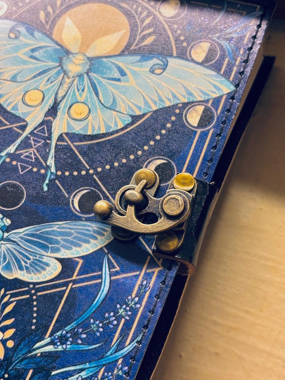 Celestial Moth Leather Journal - Image 3