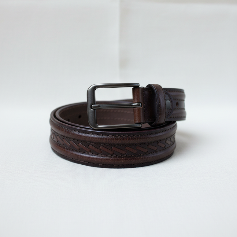 Frontier Braid Leather Belt