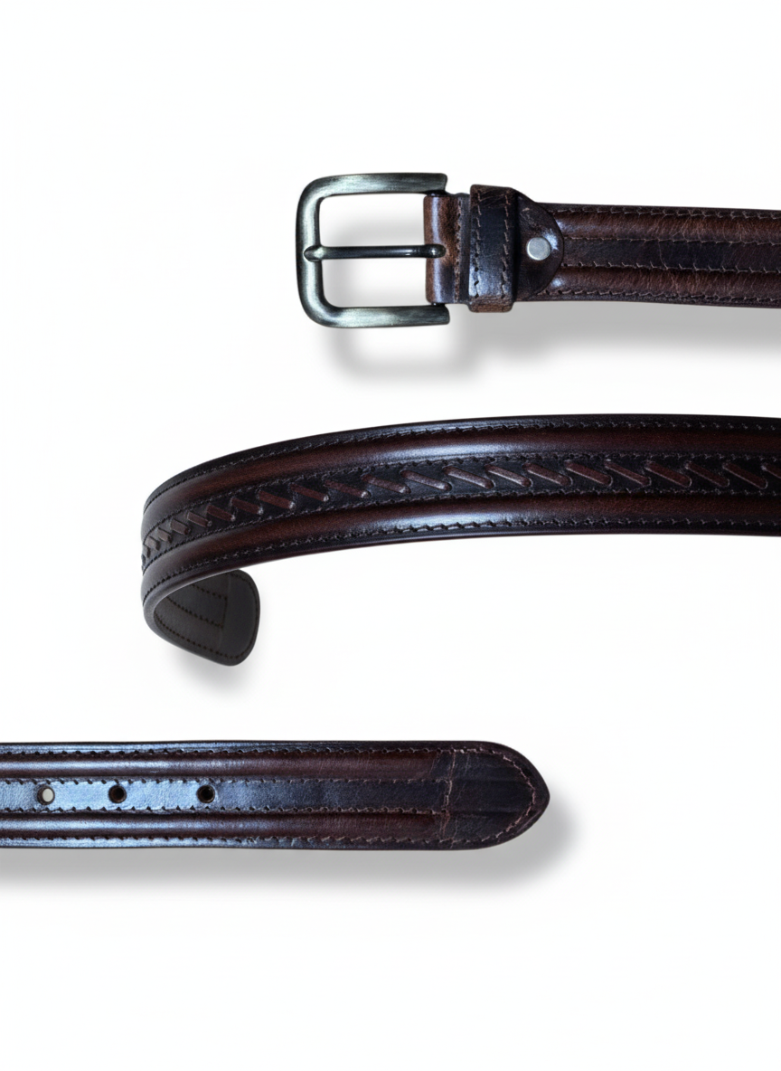 Frontier Braid Leather Belt - Image 2
